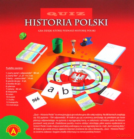 Quiz historia Polski [GRA PLANSZOWA]
