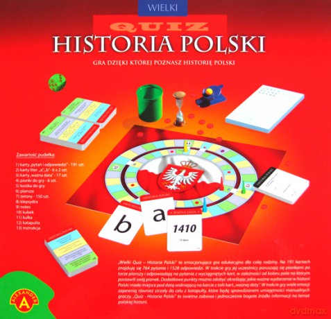 Quiz historia Polski - WIELKI [GRA PLANSZOWA]