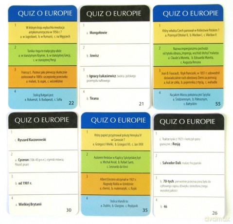 Quiz o Europie [GRA PLANSZOWA]
