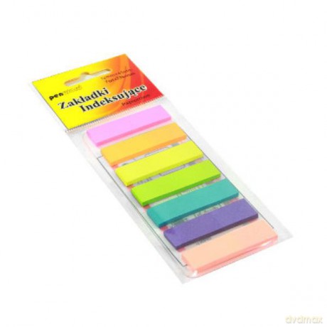 Zakładki indeksujące ZI-04 papierowe 7x25 12x45mm
