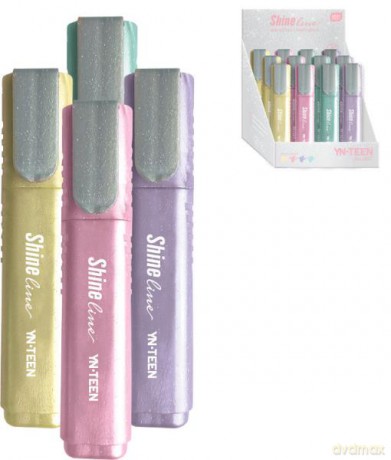 Zakreślacz brokatowy Shine line YNT mix