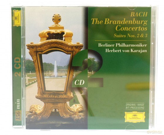 Double Karajan Berliner Philharmoniker: Bach Brandenburg Concertos [2CD]