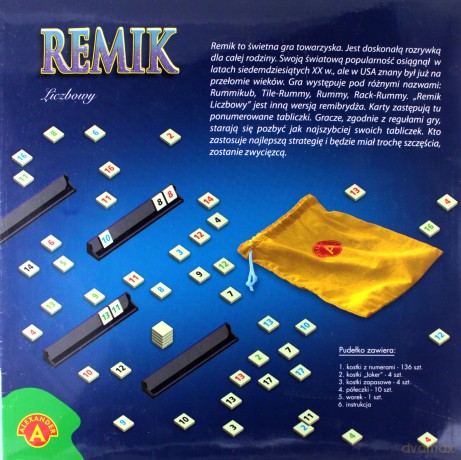 Remik liczbowy Deluxe [GRA PLANSZOWA]
