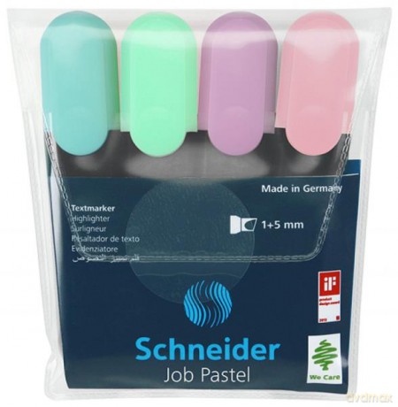 Zakreślacz Schneider Job op4 szt pastel 115098
