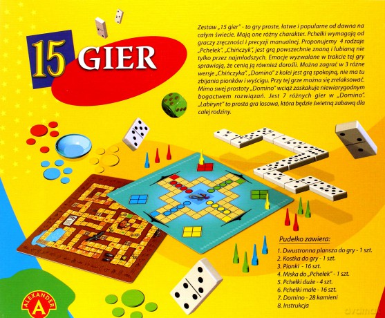 Zestaw 15 gier [GRA PLANSZOWA]