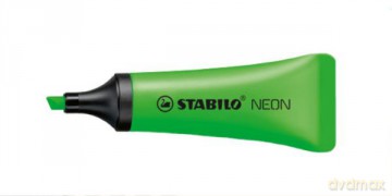 Zakreślacz STABILO NEON zielony.