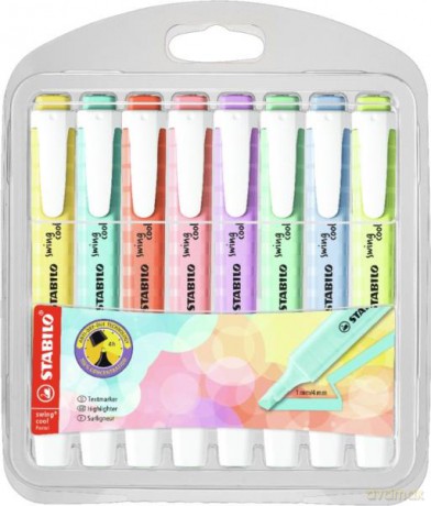 Zakreślacz STABILO swing cool pastel etui 8 szt. 275/8-08-1