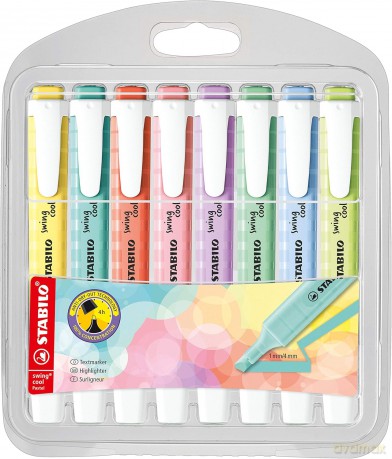 Zakreślacz STABILO swing cool pastel etui 8 szt. 275/8-08-1