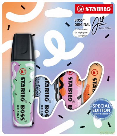 Zakreślacze STABILO BOSS ORIGINAL Pastel etui 4 kolory 70/4-101-5