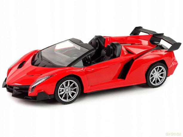 Zdalnie Sterowane Auto Sportowe R/C 1:18 Czerwone 13108