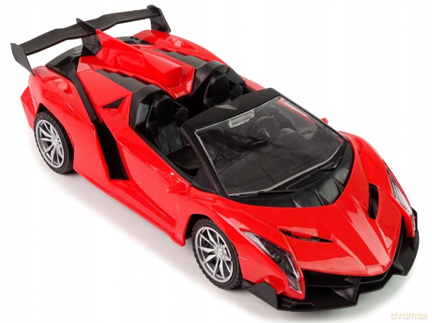 Zdalnie Sterowane Auto Sportowe R/C 1:18 Czerwone 13108