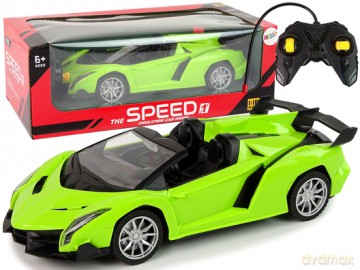 Zdalnie Sterowane Auto Sportowe R/C 1:18 Zielone 13109