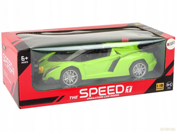 Zdalnie Sterowane Auto Sportowe R/C 1:18 Zielone 13109
