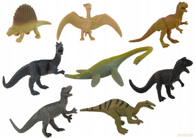 Zestaw 12 Figurek Dinozaury w Tubie 13191 [FIGURKA]