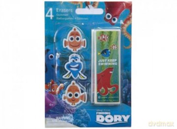 Zestaw 4 gumek - Gdzie jest Dory blister HERO