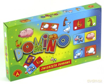 Domino obrazkowe - Zwierzęta domowe [GRA]