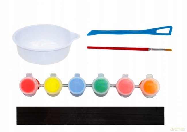 Zestaw DIY Do Malowania Dinozaury Gips Magnesy 10918