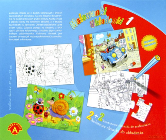 Malowanki - Puzzlowe układanki - cz. 1 [GRA]
