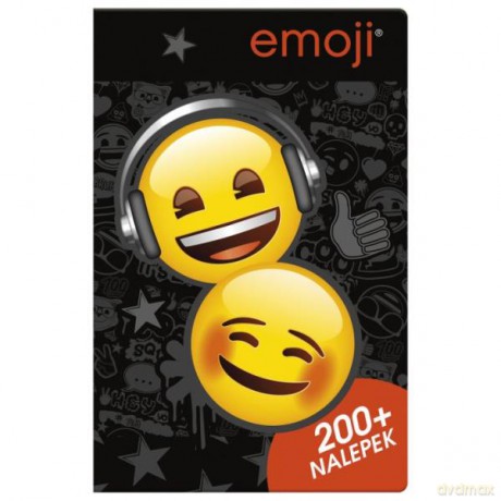 Zestaw nalepek 200 w teczce Emoji