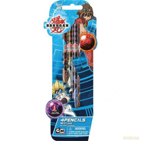 Zestaw ołówków Bakugan 4 szt. Cobi blister