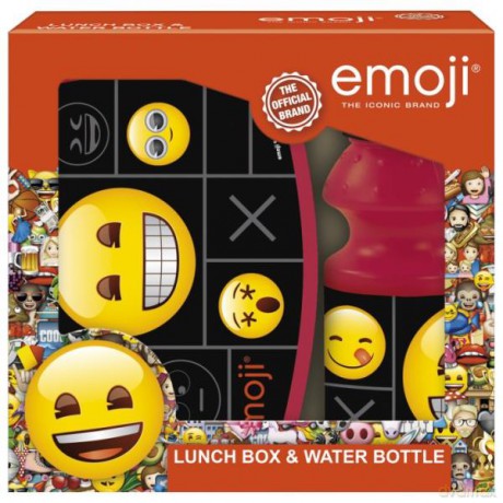 Zestaw śniadaniówka + bidon w pud. EMOJI