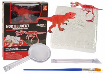 Zestaw Wykopaliska Figurka Dinozaur Szkielet Tyranozaur Rex Hologram 13021