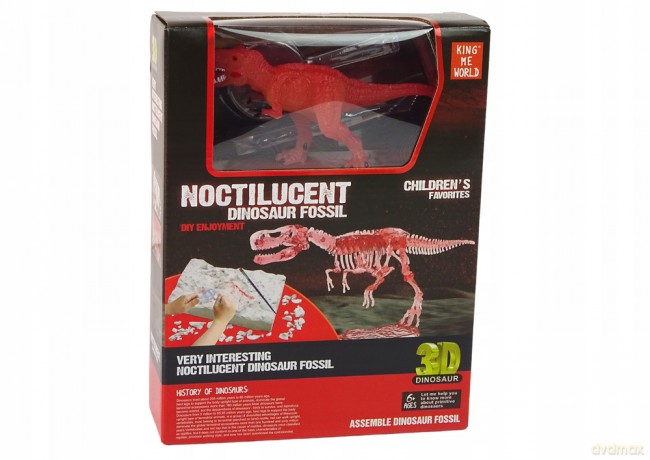 Zestaw Wykopaliska Figurka Dinozaur Szkielet Tyranozaur Rex Hologram 13021