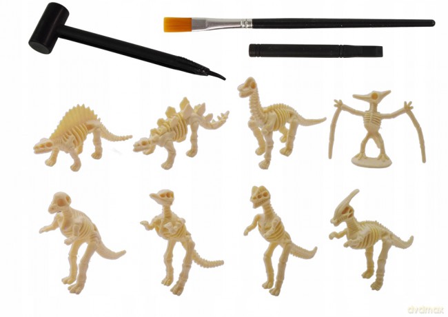 Zestaw Wykopaliska Szkielet Dinozaura Różne Modele Niespodzianka 13013