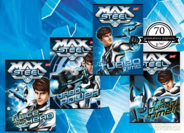 Zeszyt 16k kratka lam Max Steel ST