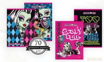 Zeszyt 16k linia kolor. lam. Monster High ST