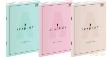 Zeszyt A4 60k kratka M 90g ACADEMY pastel mix