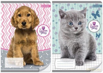 Zeszyt A5 16k Kratka The Sweet Pets