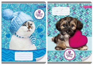 Zeszyt A5 16k. kratka The Sweet Pets
