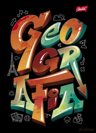 Zeszyt A5 60k krata laminowany GEOGRAFIA - ściąga