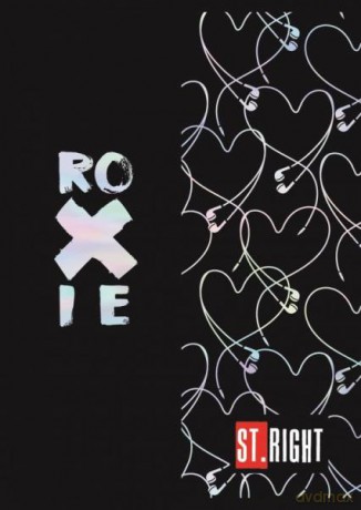 Zeszyt A5 60k kratka laminowany EARPHONES BY ROXIE