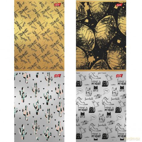 Zeszyt A5 60k linia lam.p10 KOLEKCJA Gold&Silver