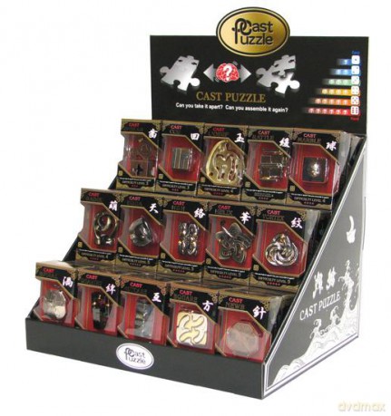 Łamigłówki CAST PUZZLE BESTSELLERY  GOLD - 30 szt. w displayu [GRA]