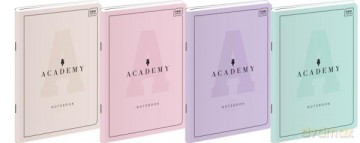 Zeszyt A5 60k linia M 90g ACADEMY pastel mix