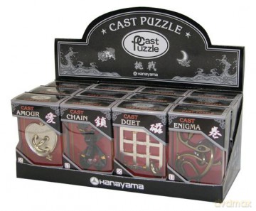 Łamigłówki CAST PUZZLE BESTSELLERY  SILVER - 12 szt. w displayu [GRA]
