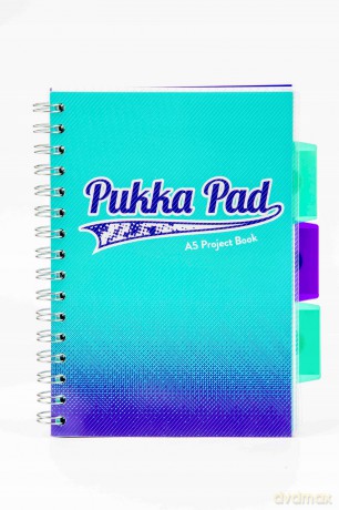 Zeszyt A5 kratka Pukka Project Book morski