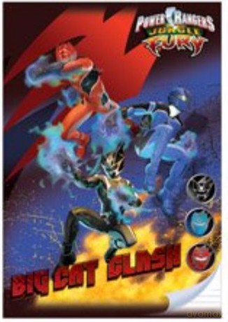 Zeszyt A5/16k.trzy linie Power Rangers 50279