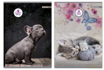Zeszyt A5/60k kratka The Sweet Pets
