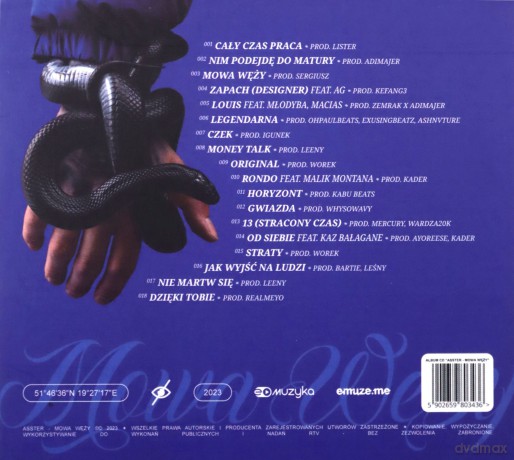 Asster: Mowa Węży [CD]