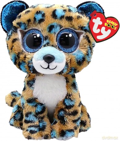 Beanie Boos niebieski lampart COBALT, 15 cm