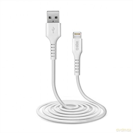 Data cable USB 2.0 to Apple Lightning, lenght 2 m, white color