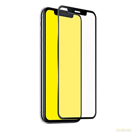Full cover screen protector for iPhone X, black color