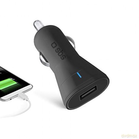 Mini car charger USB 12/24V 1000 mAh, USB output, polybag package