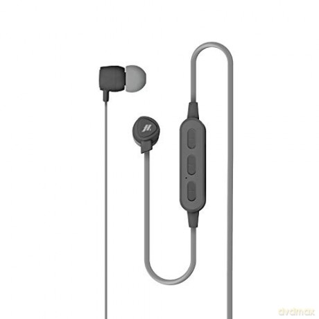 Music Hero wireless earphones with integrated answer end button and microphone, black color