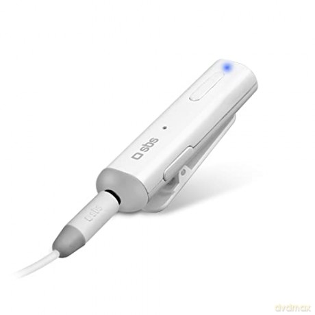 SBS Bluetooth 4.1 stereo z spinaczkem, jack 3,5mm, biały