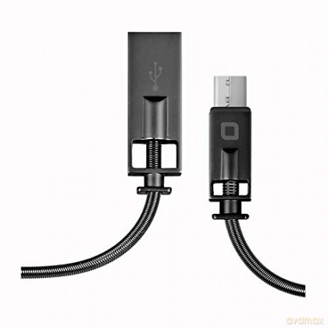 SBS Kabel i ładowarka C, metalowy łącznik i metalowe złącze, długość 1m
